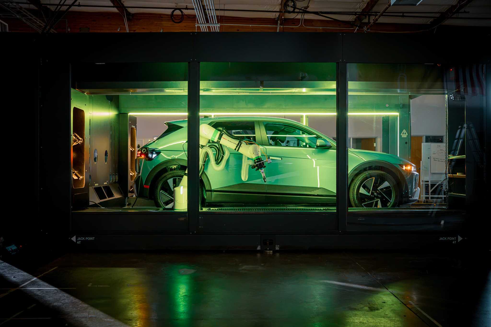 Vehicle in pod