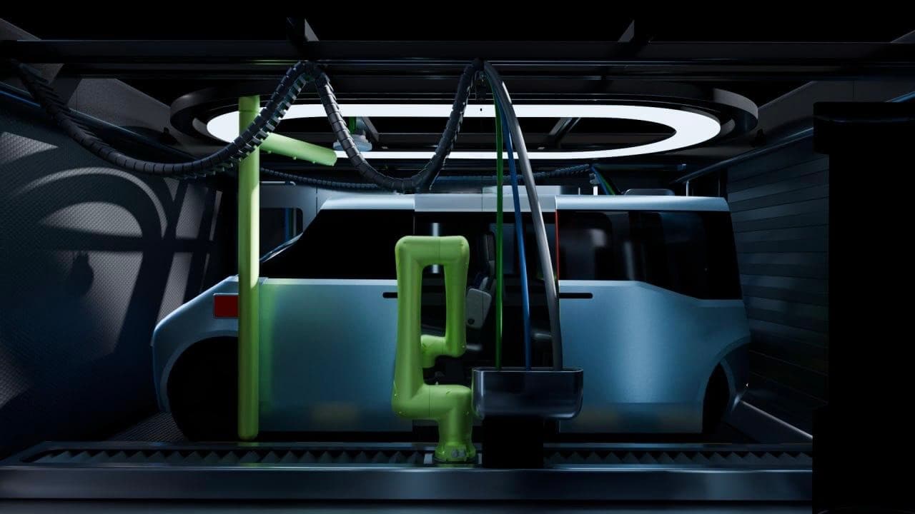 Vehicle in pod